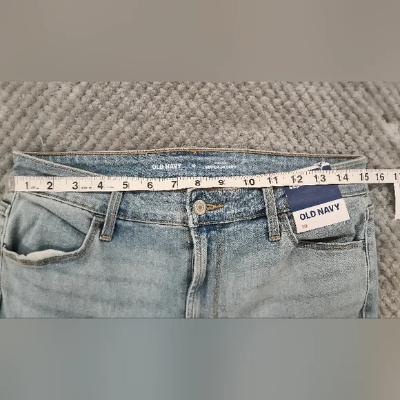 Old Navy Women's Super Skinny Jeans - Light Blue Size 10 NWT - Picture 7 of 10